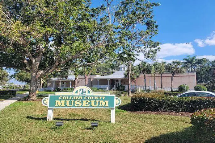 Sign board of Collier County Museum
