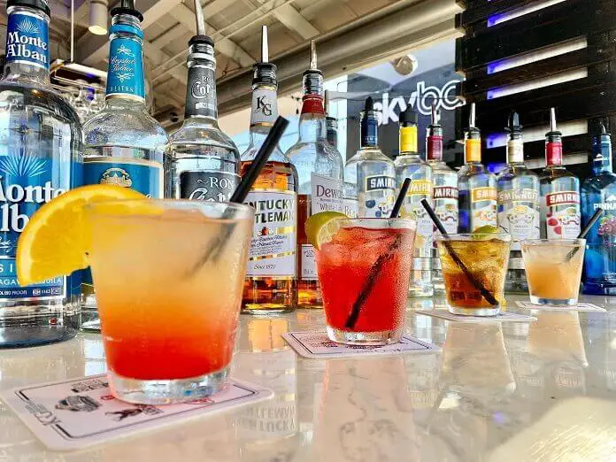 Enjoy a variety of Wines and Cocktails at Sky Bar at Pointe Estero Beach Resort