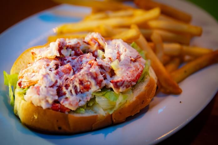 Lobster Roll with Fries at Mason's Famous Lobster Rolls