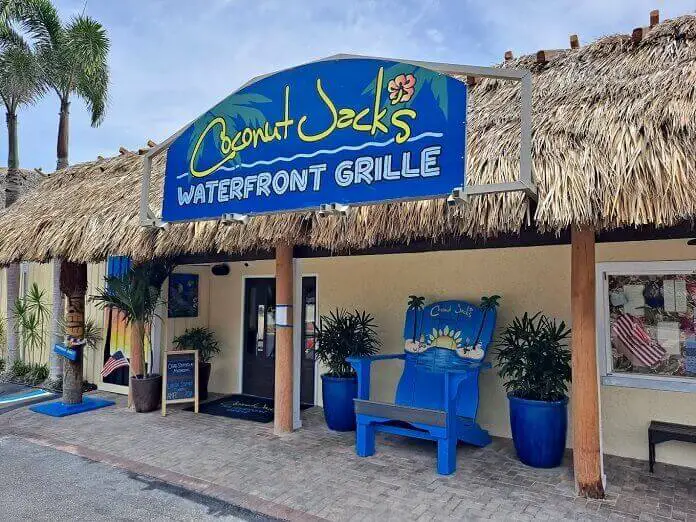 Outer view of Coconut Jack’s Waterfront Grille 