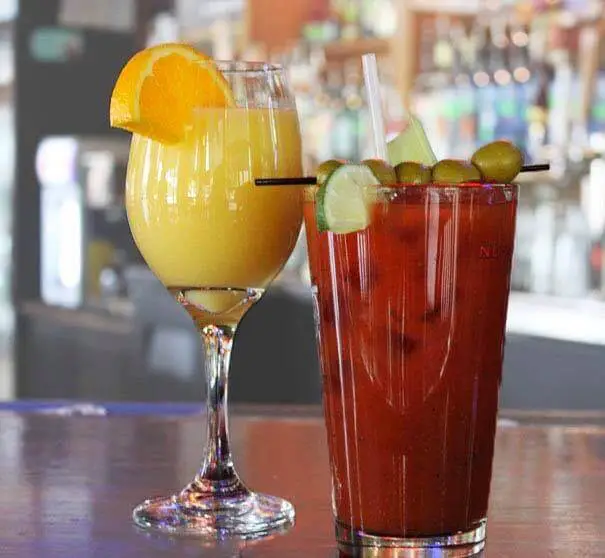 Tasty bottomless mimosas and bloody mary’s at The Sandbar & Grille