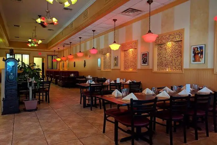 Dining area of Curry Station B Indian Restaurant and Catering