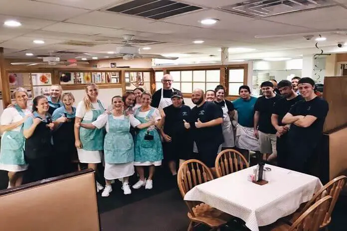 Friendly staff of Yoder's Restaurant in Sarasota